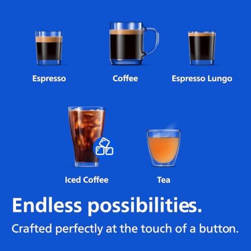 Philips 3300 Series Fully Automatic Espresso Machine with integrated milk frother and grinder, 5 Hot & Iced Coffee Pre-Sets, 40% Quieter SilentBrew, 15-Bar Pressure, Glossy Black (EP3326/90) - My Kitchen Products
