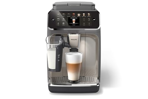 Philips 4400 Series Fully Automatic Espresso Machine, LatteGo Milk System, Integrated Grinder, 12 Hot & Iced Coffee Pre-Sets, Quick Start, SilentBrew, 15-Bar Pressure, Black Chrome (EP4444/90) - My Kitchen Products
