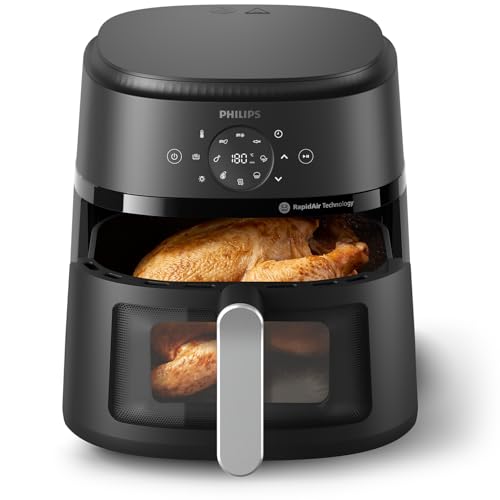 Philips Air Fryer 2000 Series - 13-in-1 functions, 6.6 Quarts, Compact Design with Cooking Window, Black, (NA231/00) - My Kitchen Products