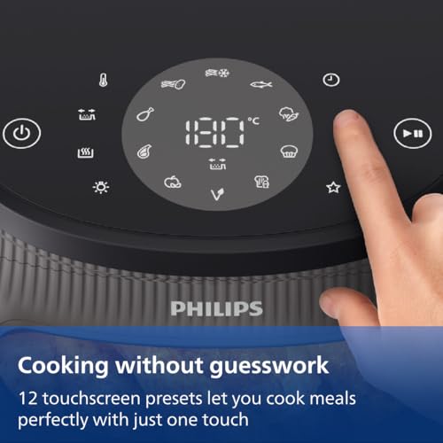Philips Airfryer 3000 Series - Premium 6.5qt Airfryer with Window, RapidAir Plus Technology, 16 Ways to Cook, 90% Less Fat, Easy to Clean, Touchscreen, Energy Saving (NA330/00) - My Kitchen Products