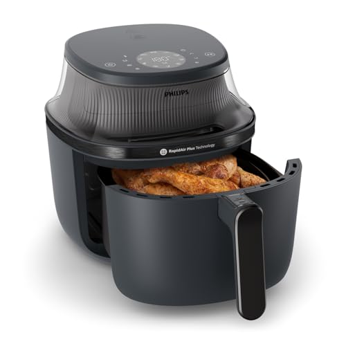 Philips Airfryer 3000 Series - Premium 6.5qt Airfryer with Window, RapidAir Plus Technology, 16 Ways to Cook, 90% Less Fat, Easy to Clean, Touchscreen, Energy Saving (NA330/00) - My Kitchen Products
