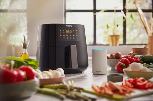 Philips Essential Connected XL 2.65lb/6.2L Capacity Digital Airfryer with Rapid Air Technology, Wi-Fi Connected (HomeID App), Alexa Compatible, Black- HD9280/91, Compact - My Kitchen Products
