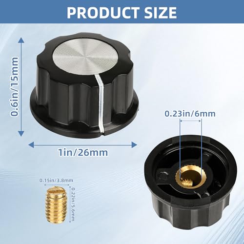 PIHIL 4 Pack Slow Cooker Knobs for Crockpot, Adjustable Replacement Knobs for Slow Cooker,Includes 4 Knobs and 8 Built-in Brass Bolts - My Kitchen Products