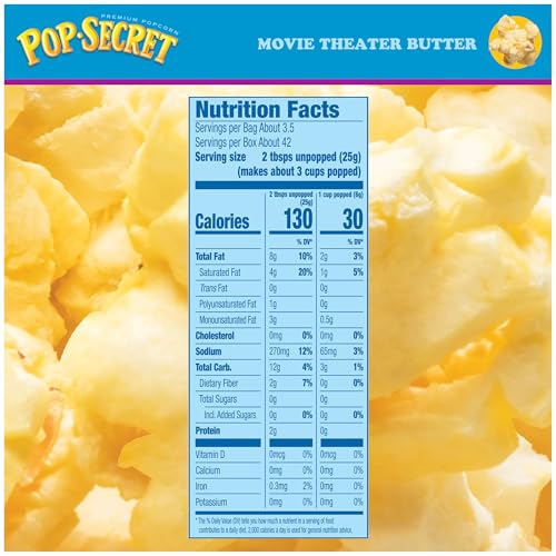 Pop Secret Microwave Popcorn, Movie Theater Butter, Flavor, 3.2 Oz Sharing Bags, 12 Ct - My Kitchen Products