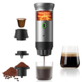 Portable Espresso Machine for Travel, Travel Coffee Maker 20-Bar Extraction, 150 ML，Coffee Maker Self-Heating with USB-C, Compatible with Ground Coffee & NS Capsule for Hiking and Camping (Green) - My Kitchen Products