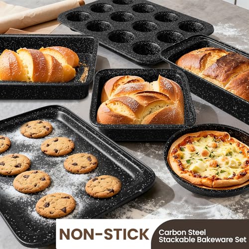 Pots and Pans Set Non Stick, 31 Piece Kitchen Induction Cookware & Bakeware Set, Nonstick Kitchen Cooking Pans Set with Frying Pans Set Grill Pan Saucepan Baking Sheet & Utensils, PFOA Free - My Kitchen Products