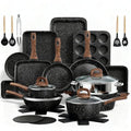 Pots and Pans Set Non Stick, 31 Piece Kitchen Induction Cookware & Bakeware Set, Nonstick Kitchen Cooking Pans Set with Frying Pans Set Grill Pan Saucepan Baking Sheet & Utensils, PFOA Free - My Kitchen Products