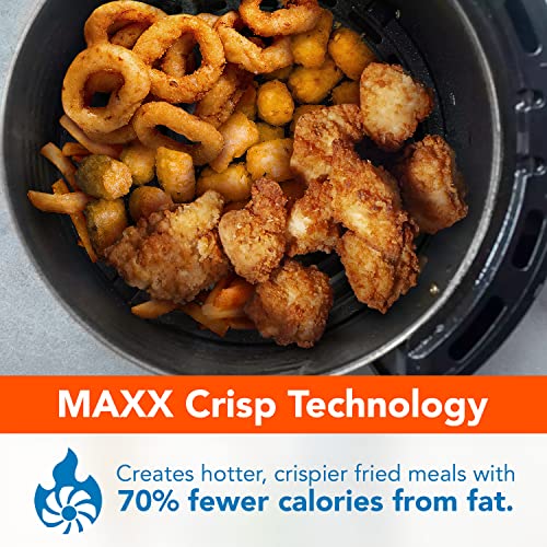 PowerXL Air Fryer 7 QT Maxx Classic, Extra Hot Air Fry, Cook, Crisp, Broil, Roast, Bake, High Gloss Finish, Nonstick, Black - My Kitchen Products