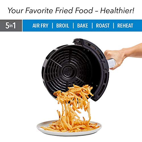 PowerXL Air Fryer 7 QT Maxx Classic, Extra Hot Air Fry, Cook, Crisp, Broil, Roast, Bake, High Gloss Finish, Nonstick, Black - My Kitchen Products