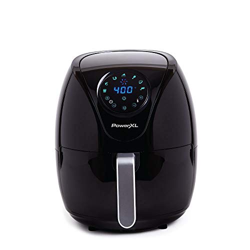 PowerXL Air Fryer 7 QT Maxx Classic, Extra Hot Air Fry, Cook, Crisp, Broil, Roast, Bake, High Gloss Finish, Nonstick, Black - My Kitchen Products