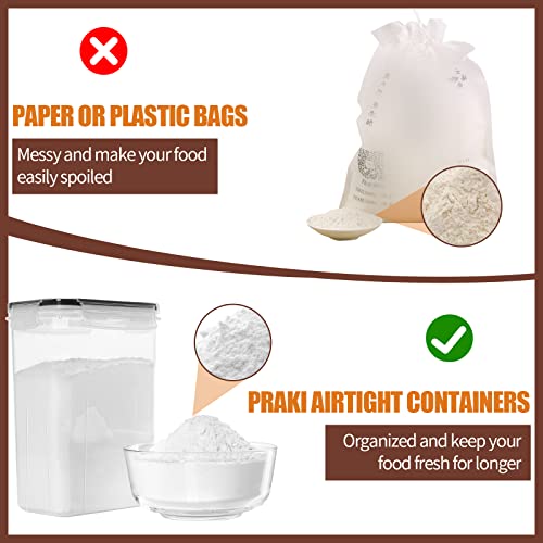 PRAKI Airtight Food Storage Containers Set with Lids - 24 PCS, BPA Free Kitchen and Pantry Organization, Plastic Leak-proof Canisters for Cereal Flour & Sugar - Labels & Marker - My Kitchen Products