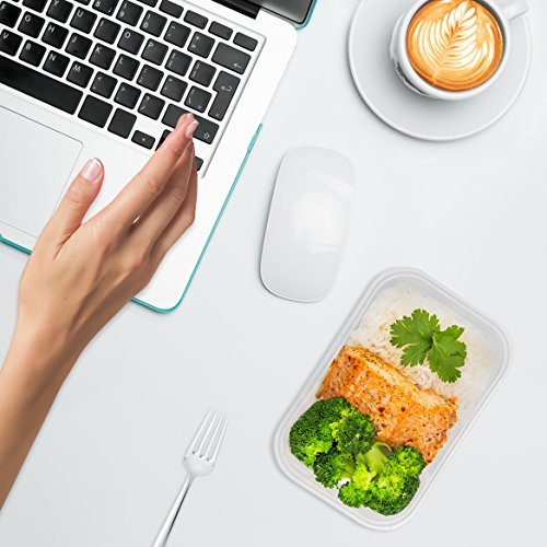 Prep Naturals 25 oz Meal Prep Containers - BPA-Free Food Storage Containers with Lids - Microwave & Freezer Safe Soup Bowls with Lids - Dishwasher Safe Meal Prep Bowls - Pack of 50, Clear - My Kitchen Products