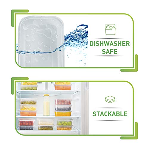 Prep Naturals 25 oz Meal Prep Containers - BPA-Free Food Storage Containers with Lids - Microwave & Freezer Safe Soup Bowls with Lids - Dishwasher Safe Meal Prep Bowls - Pack of 50, Clear - My Kitchen Products