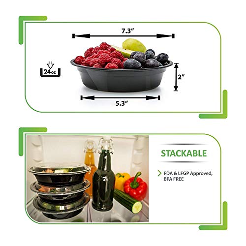 Prep Naturals 30 Pack Meal Prep Containers Reusable - My Kitchen Products