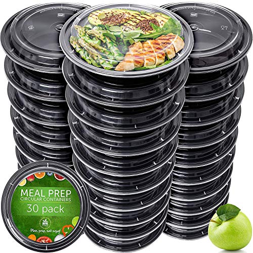 Prep Naturals 30 Pack Meal Prep Containers Reusable - My Kitchen Products