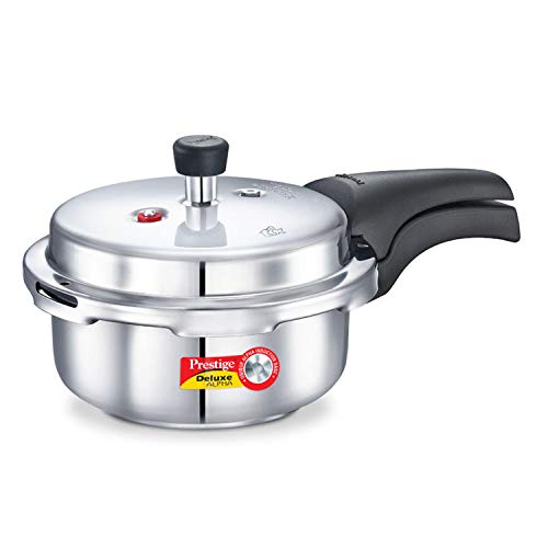 Prestige Deluxe Alpha Stainless Steel Pressure Cooker, 2 Liters/2.11 Quarts - My Kitchen Products