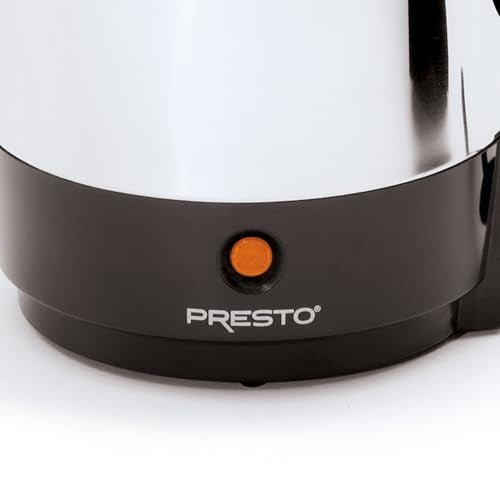 Presto 02811 Stainless Steel Electric Coffee Percolator - 12-Cups, Easy-Pour Spout, Stay-Cool Handle, Make 2-12 Cups - My Kitchen Products