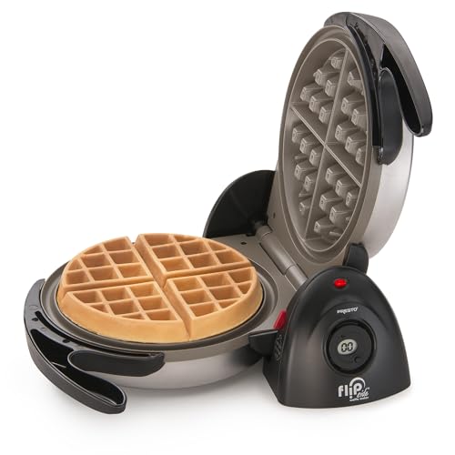 Presto 03510 Ceramic FlipSide Belgian Waffle Maker, Nonstick, Cool Touch Handles, Black - My Kitchen Products