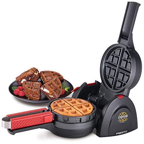Presto 03512 Stuffler Stuffed Waffle Maker, Belgian, Large, Black - My Kitchen Products