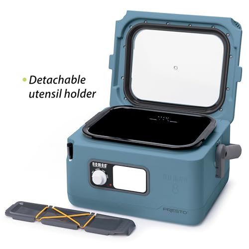 Presto 06017 8-Quart Nomad Traveling Slow Cooker, Blue - My Kitchen Products