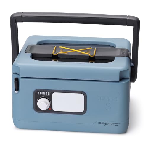 Presto 06017 8-Quart Nomad Traveling Slow Cooker, Blue - My Kitchen Products