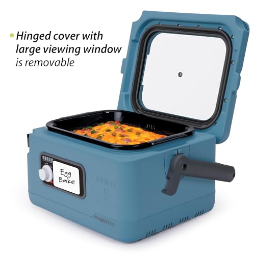 Presto 06017 8-Quart Nomad Traveling Slow Cooker, Blue - My Kitchen Products