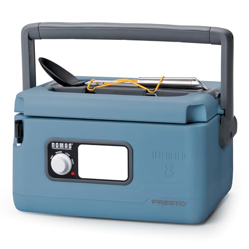 Presto 06017 8-Quart Nomad Traveling Slow Cooker, Blue - My Kitchen Products