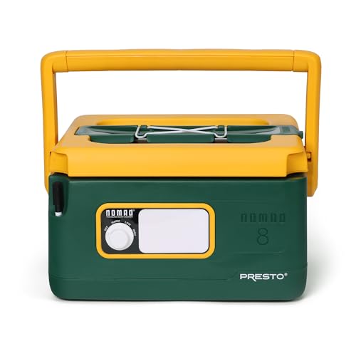 Presto 06019 8-Quart Nomad Traveling Slow Cooker, Locking Lid, Dry Erase Board, Green/Gold - My Kitchen Products