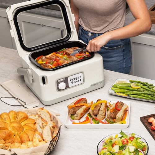 Presto 06030 8-quart Nomad Traveling Slow Cooker, Locking Lid, Dry Erase Board - My Kitchen Products