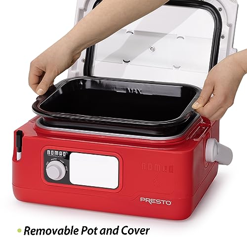 Presto Nomad Traveling Slow Cooker, Red, 6-Quart ( Pack of 1) - My Kitchen Products