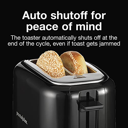 Proctor Silex 2-Slice Toaster with Extra Wide Slots for Bagels, Cool-Touch Walls, Shade Selector, Toast Boost, Auto Shut-off and Cancel Button, Black (22305) - My Kitchen Products