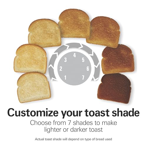 Proctor Silex 2-Slice Toaster with Extra Wide Slots for Bagels, Cool-Touch Walls, Shade Selector, Toast Boost, Auto Shut-off and Cancel Button, Black (22305) - My Kitchen Products