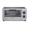 Proctor Silex 4 Slice Countertop Toaster Oven, Multi-Function with Bake, Toast and Broiler, 1100 Watts, 30 min timer and auto-shutoff, Includes Backing Pan and Rack, Black and Silver (31260) - My Kitchen Products