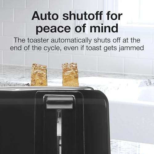 Proctor Silex 4 Slice Toaster with Extra Wide Slots for Bagels, Cool-Touch Walls, Shade Selector With 7 Browning Levels, Toast Boost, Auto Shut-off and Cancel Button, Black (24215PS) - My Kitchen Products