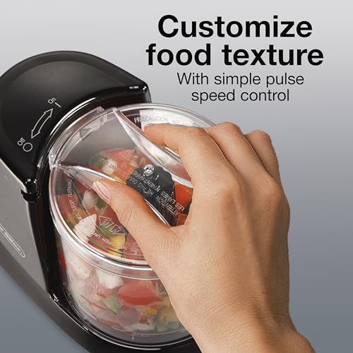 Proctor Silex Durable Electric Vegetable Chopper & Mini Food Processor for Chopping, Puree & Emulsify, 1.5 Cup, Black - My Kitchen Products