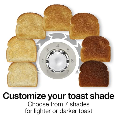 Proctor Silex Plastic 2 Slice Toaster, Bagel, Defrost & Cancel Buttons, Browning Control With 7 Shades, Auto Shutoff, Slide-Out Crumb Tray, Oat White (22660) - My Kitchen Products