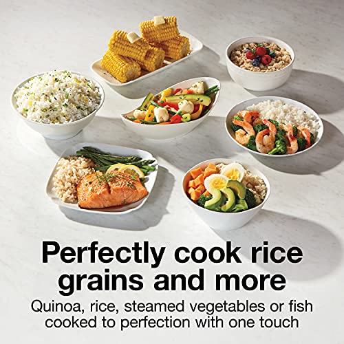Proctor Silex Rice Cooker & Food Steamer, 30 Cups Cooked (15 Cups Uncooked), Includes Steam and Rinsing Basket, Black (37555) - My Kitchen Products