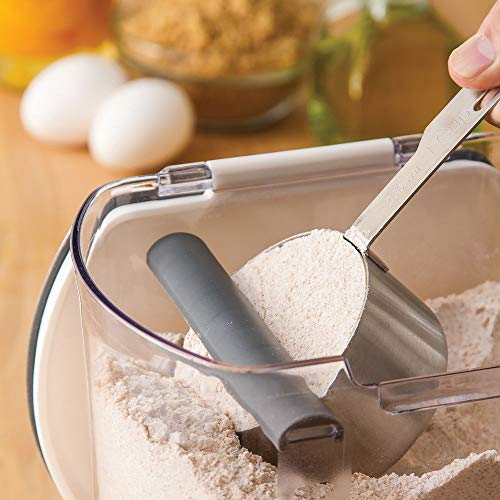 Progressive ProKeeper Baker's Airtight Kitchen Storage Canister Container Set for Flour, Sugar & More, Keeps Ingredients Fresh, with Accessories (Multicolor, 6- Piece) - My Kitchen Products