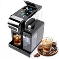 PULZO Espresso Machine with Integrated Automatic Milk Frother, capsule coffee maker for K*cup capsule/Ne*s Original/coffee powder, One Touch Latte & Cappuccino - My Kitchen Products