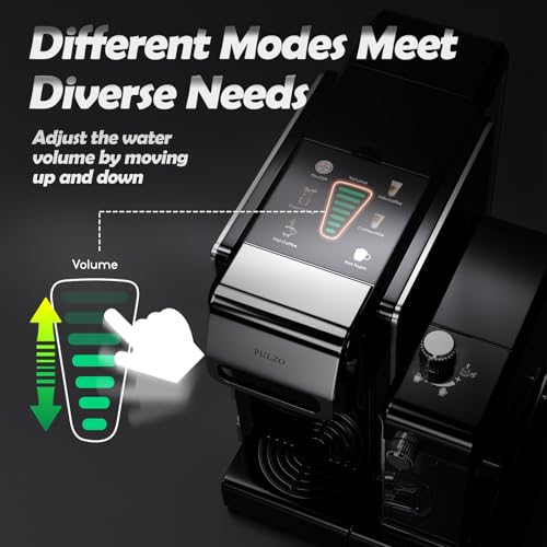 PULZO Espresso Machine with Integrated Automatic Milk Frother, capsule coffee maker for K*cup capsule/Ne*s Original/coffee powder, One Touch Latte & Cappuccino - My Kitchen Products