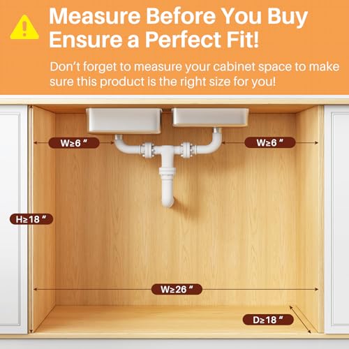 PXRACK Under Sink Organizer, 2-Pack 3-Tier Height Adjustable Thickened Metal Pull out Cabinet Organizer Shelf, Slide out Storage Drawer Rack for Bathroom Kitchen Pantry Home Organization, White - My Kitchen Products