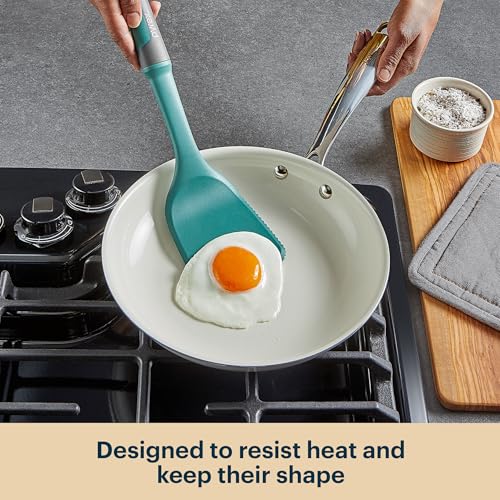Pyrex 22-Piece Kitchen Cooking Utensils Set, Non-Stick Cooking Gadgets, Spatulas, Pizza Wheel, Grater, Measuring, and More - My Kitchen Products