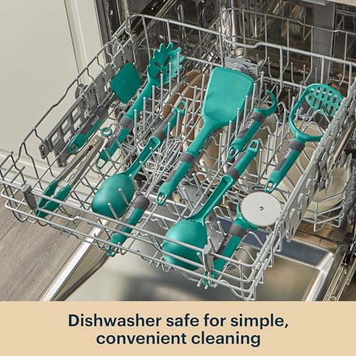 Pyrex 22-Piece Kitchen Cooking Utensils Set, Non-Stick Cooking Gadgets, Spatulas, Pizza Wheel, Grater, Measuring, and More - My Kitchen Products