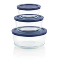 Pyrex Simply Store (3-Pack) Glass Food Storage Containers Set, (2, 4 & 7 Cup) Meal Prep Containers With Plastic BPA-Free Lids, Dishwasher & Microwave Safe - My Kitchen Products