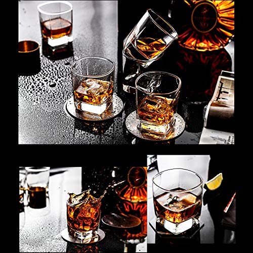 QAPPDA Heavy Base Whiskey Glasses, 8 oz Set of 12, Premium Quality Glass, Classic Design, Ideal for Whiskey, Vodka, Tequila, Cocktails, Great Gift Set - My Kitchen Products