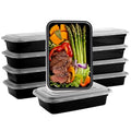 Qewro 10Pack 35oz Meal Prep Containers Disposable Food Storage Containers with Lids, 1-Compartment Food Storage Plastic Stackable To Go Boxes Microwave, Freezer, Dishwasher Safe - My Kitchen Products