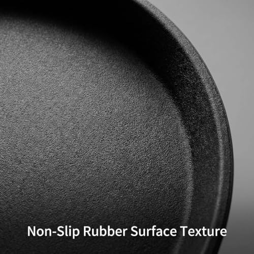 QWORK 14-Inch Round Non-Slip Serving Tray Set – 4Pack Rubber Surface Drink & Meal Carrier for Home, Café & Catering - My Kitchen Products