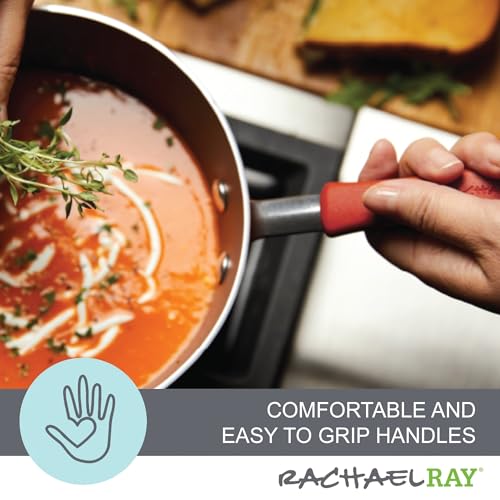 Rachael Ray 14753 11-Piece Nonstick Cookware Set - Red - My Kitchen Products