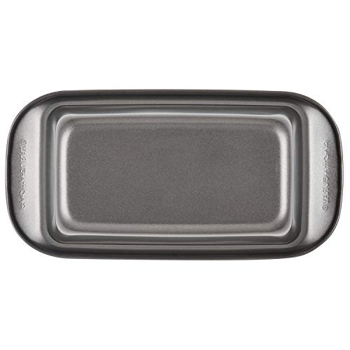 Rachael Ray Bakeware Meatloaf/Nonstick Baking Loaf Pan with Insert, 9 Inch x 5 Inch, Gray - My Kitchen Products