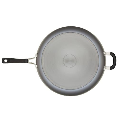 Rachael Ray Cook + Create Hard Anodized Nonstick Frying Pan/Skillet with Helper Handle, 14 Inch - Black - My Kitchen Products